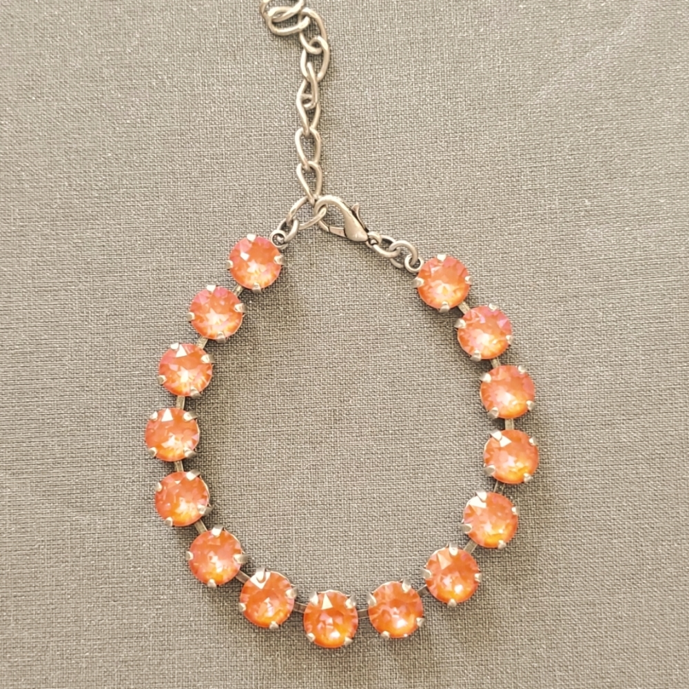 Handmade Swarovski crystal bracelet